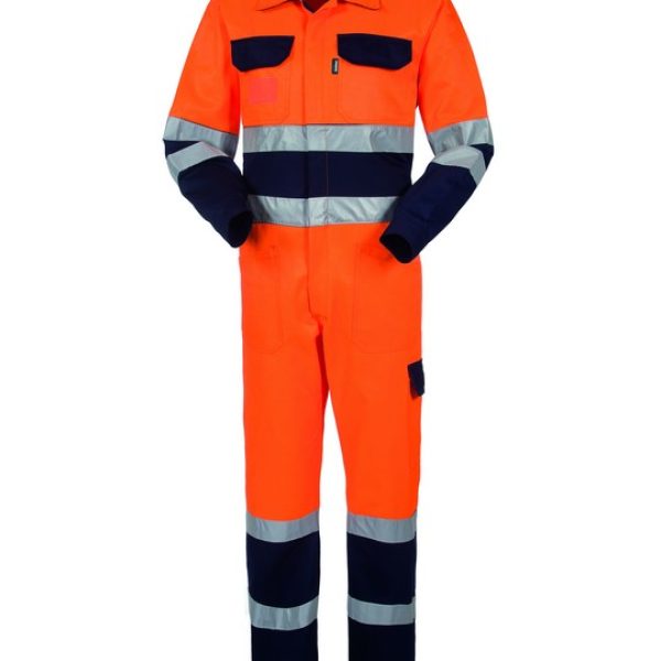 Tuta Bicolore Hi-Vis Arancio-Blu